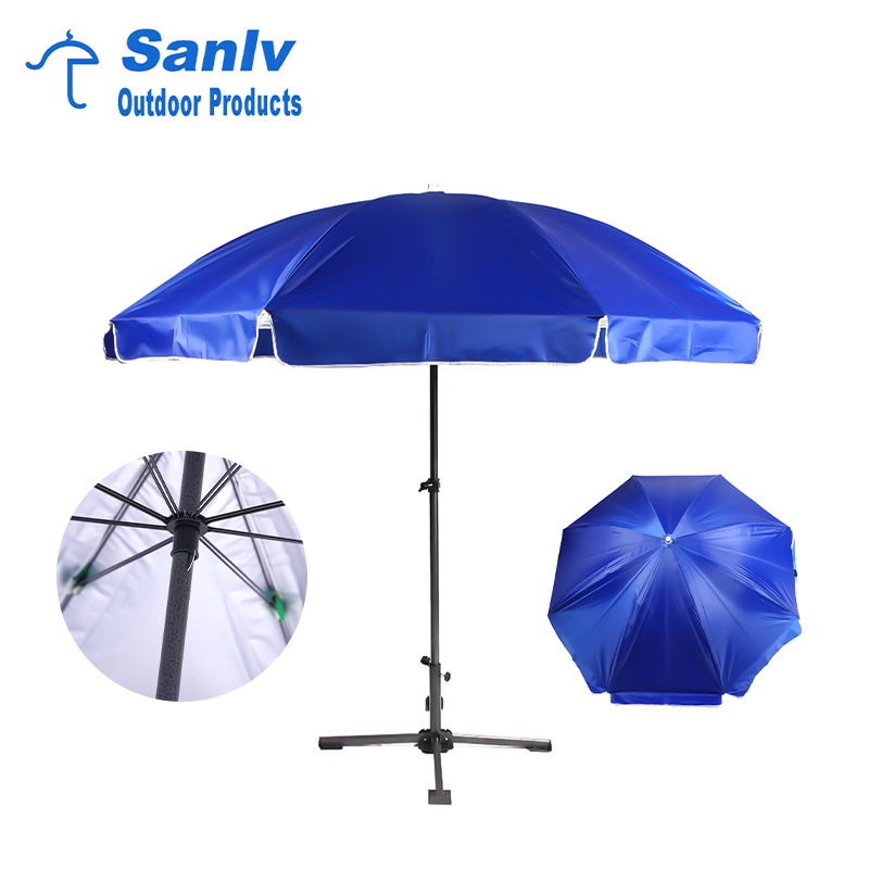 Large outdoor stall sunshade Villa Leisure garden umbrella folding round umbrella sun protection printed logo advertising umbrella