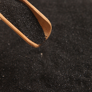 (1kg) Black Sand Fine Sand Quartz Sand Landscape Landscaping Black Sand Smoke Extinguishing Sand Decoration Foundation Black Sand