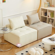 小户型出租房方块拼接组合沙发懒人沙发猫爪布单人榻榻米卧室公寓