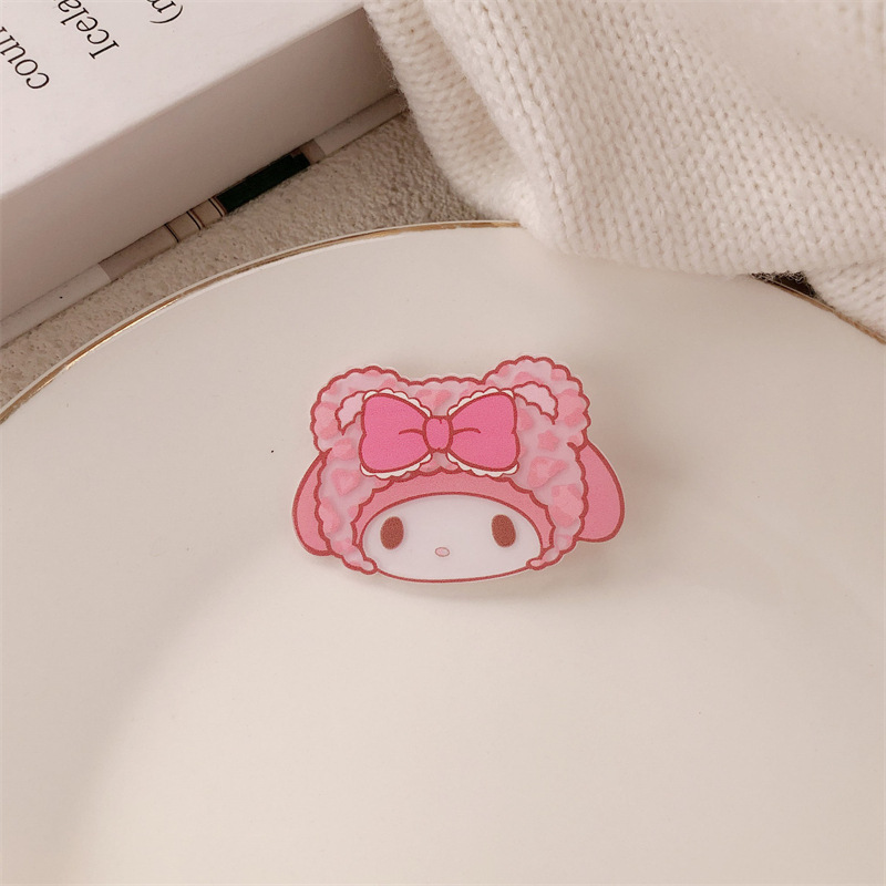 2024 nuevo kitty jade gui perro clip de cabello boca de pato adornamiento lateral frange clip de cabello roto adorable adornamiento de cabello dulce