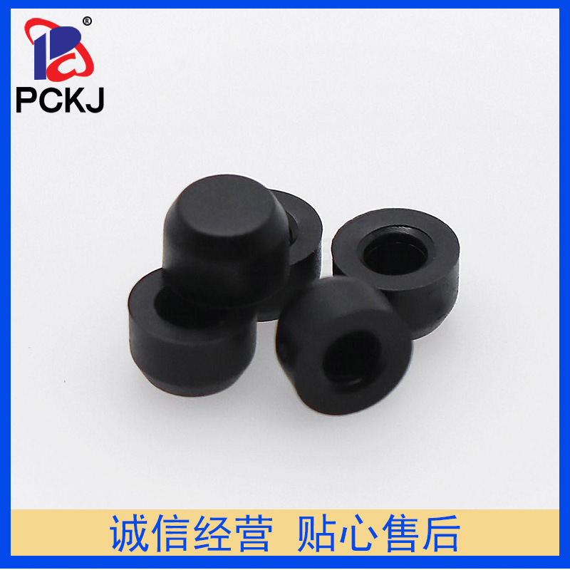 A63黑色圆头软硅胶轻触按键帽适配6*6系列轻触按键开关硅胶按钮帽