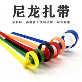 尼龙扎带塑料绑带束线带4x1504x2004x2504x300钢丝线缆捆绑带扎口