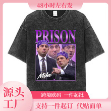 Prison Mike Michael Scott Homage The Office Vintage Washed T