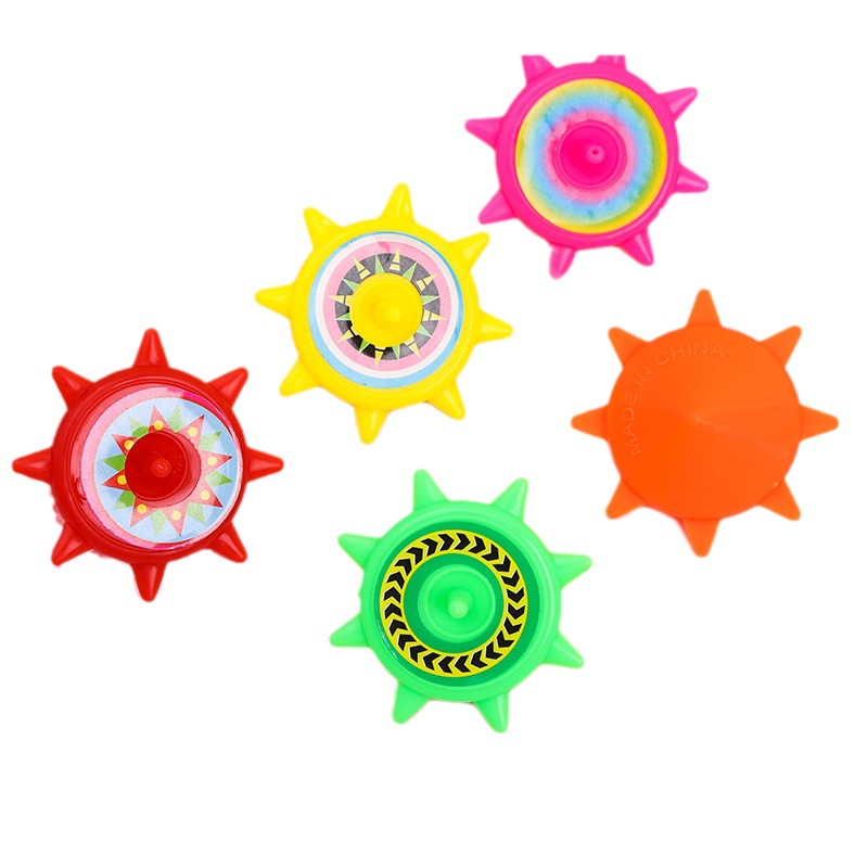 Yiwu fábrica de tierra octogonal torneado de plástico para niños pequeños juguetes niños y niñas mano torciendo pequeño gyro kindergarten regalo
