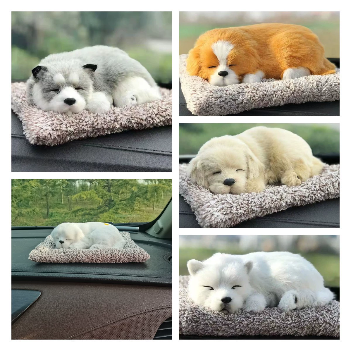 Автомобильные украшения творческий активированный уголь моделирование собака автомобиль бамбуковый уголь мешок углерода кукла удаление запаха предметы интерьера