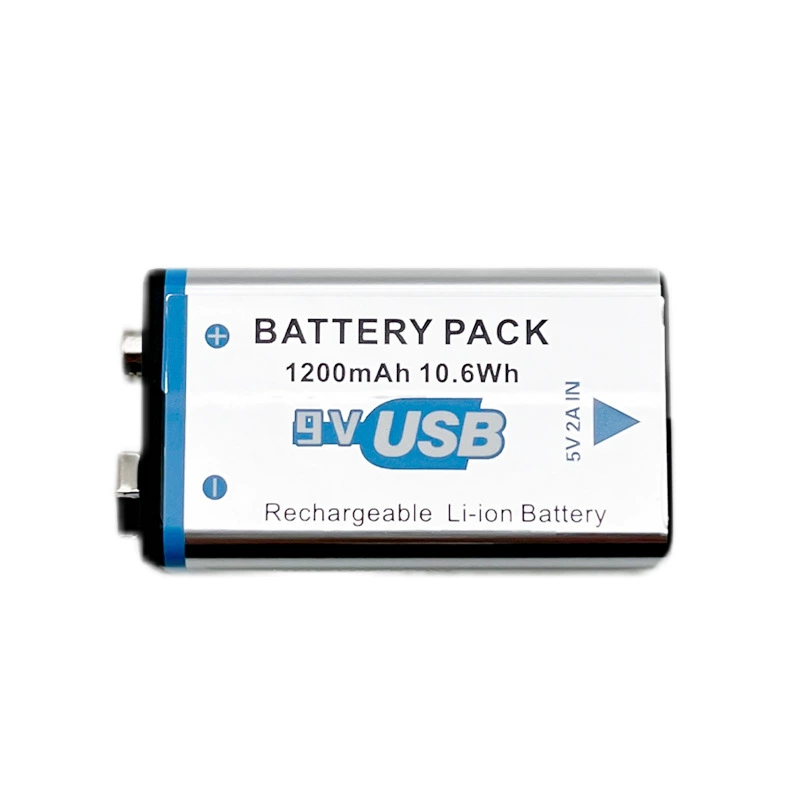 Аккумулятор 9 В UBS прямой зарядки квадратный универсальный пульт дистанционного управления беспроводной микрофон мультиметр литиевая батарея № 9