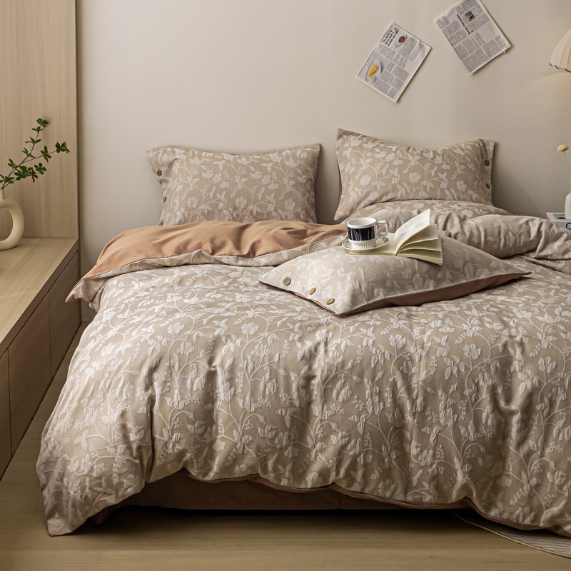 Clase A 60 piezas de algodón Xinjiang de algodón de fibra larga de cuatro piezas de ropa de cama de algodón puro de tres capas de hilo de cama de cuatro piezas