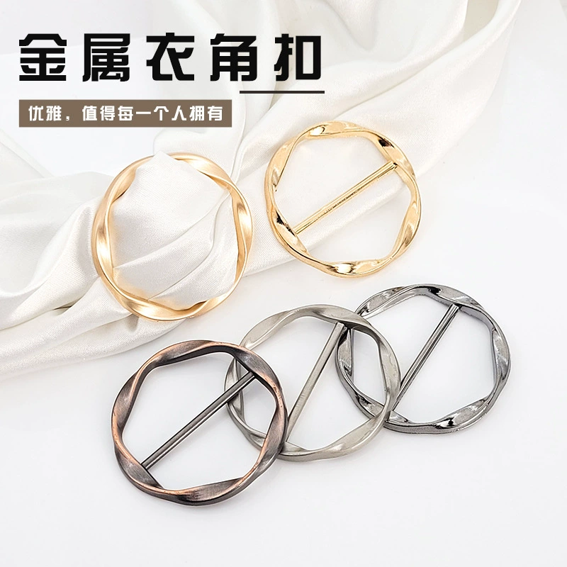 Модный металлический японский шрифт тройная пряжка женская футболка с узлом пряжка