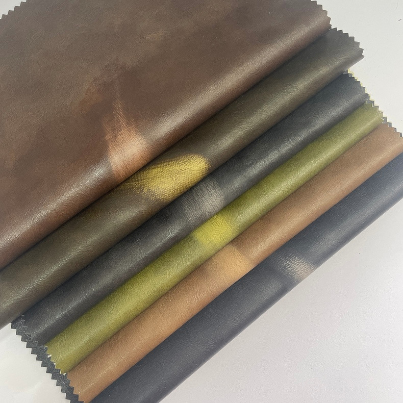 厂家pu皮革水洗擦色皮革面料皮衣皮裤皮裙男女装箱包复古做旧PU革-阿里巴巴