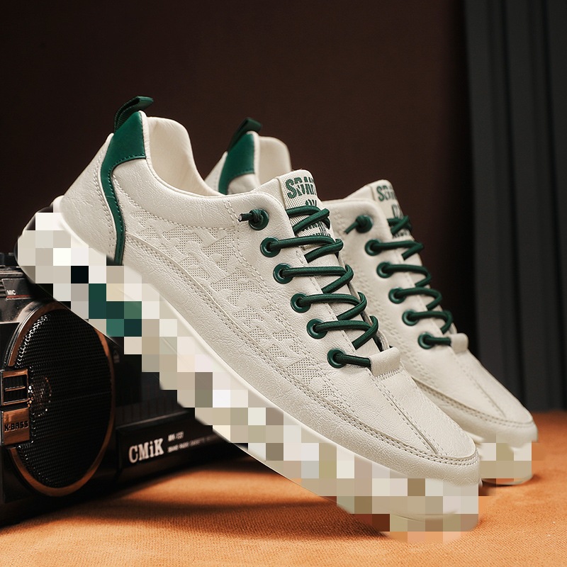 Zapatos de hombre simples de primavera, zapatos blancos bajos de todo fósforo de estilo coreano para hombre, zapatos casuales, zapatillas deportivas para hombre, zapatos transfronterizos de gran tamaño