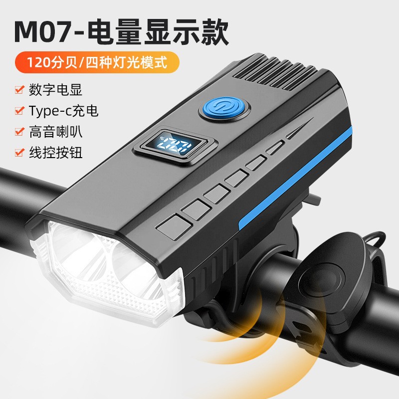 Faro Solar para Bicicleta Recargable USB para Ciclismo Nocturno