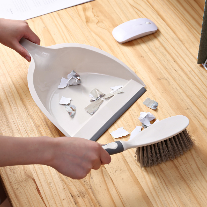 Household Mini Broom and Dustpan Set for Cleaning Floors, Pet Hair, Plastic Two-Piece Set, Desktop Broom Household Mini Broom and Dustpan Set for Cleaning Floors, Pet Hair, Plastic Two-Piece Set, Desktop Broom