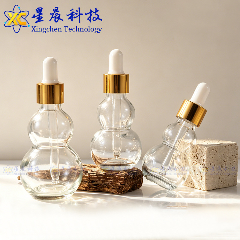 透明双葫芦精油分装滴管瓶精华液药油玻璃瓶便携化妆品小样葫芦瓶