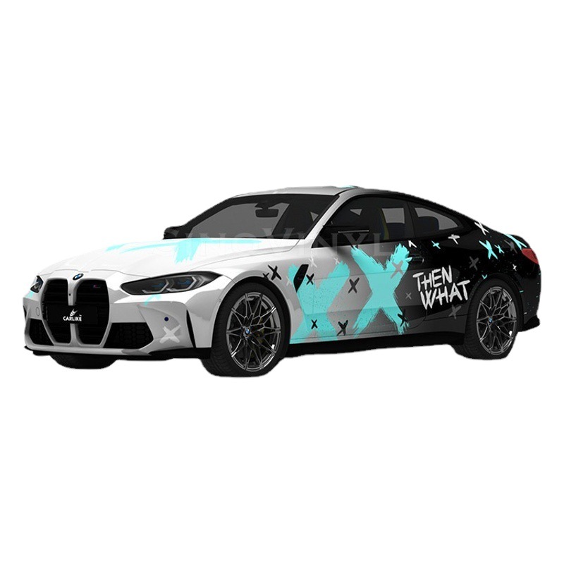 Carlake daños de guerra pintura coche que cambia de color película Doomsday coche cuerpo pegatinas crisis bioquímica pintura de color todo el coche cambio de color