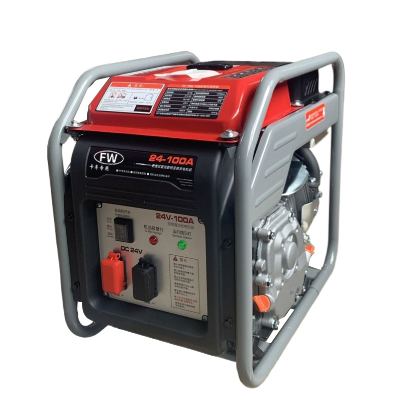 24V Open-Frame Portable Gasoline Truck Air Conditioner Generator for Rvs, Self-Driving Tours, Small Portable Silent Inverter