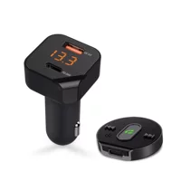 Новый Bluetooth 5,1 автомобильный MP3 реальный беспроводной с дистанционным управлением автомобиль Bluetooth сплит беспроводной микрофон автомобильное зарядное устройство
