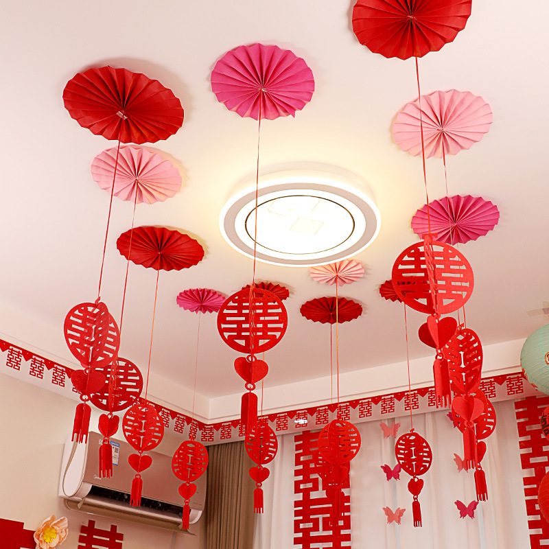 Decoración de la sala de estar para la boda para hombres y mujeres boda para flores colgantes para la habitación