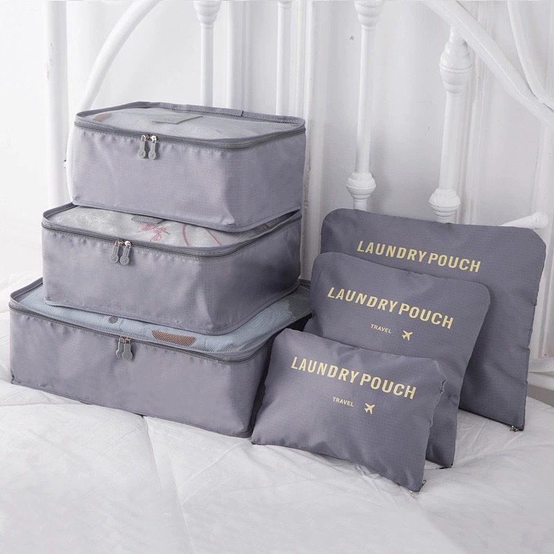 Storage bag for traveling, set, suitcase, universal container, 6 pieces