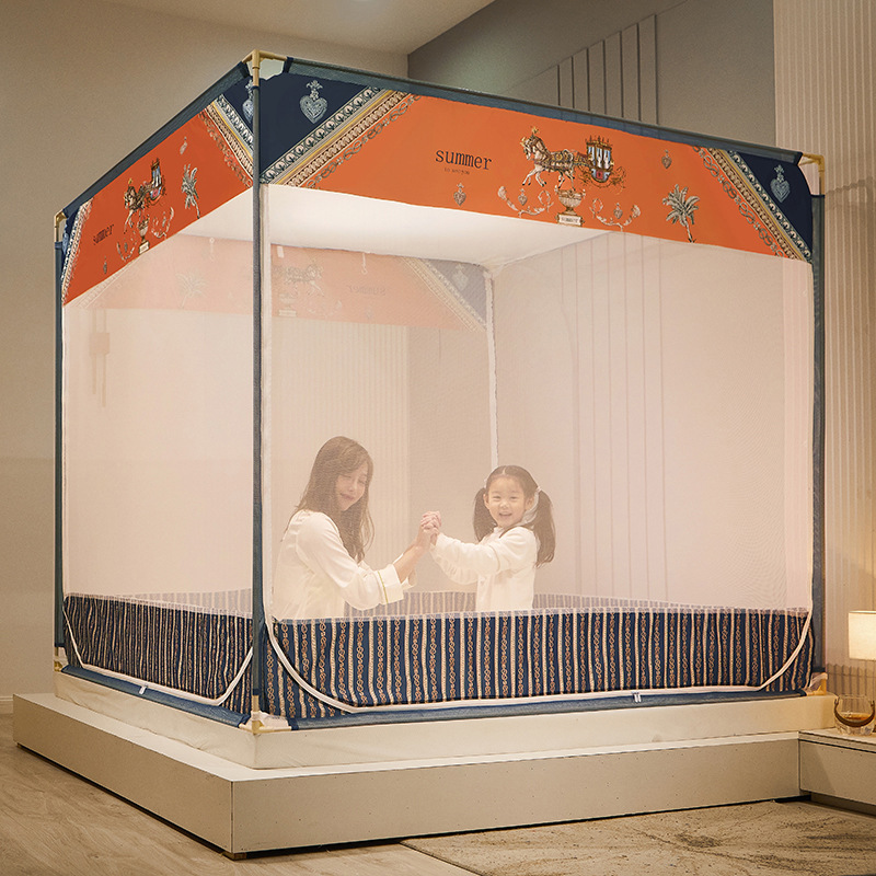 2021 Exorcism Square top Bed cover bunk Mosquito net Three-door 1.5m/1.8 encryption heighten Mosquito net
