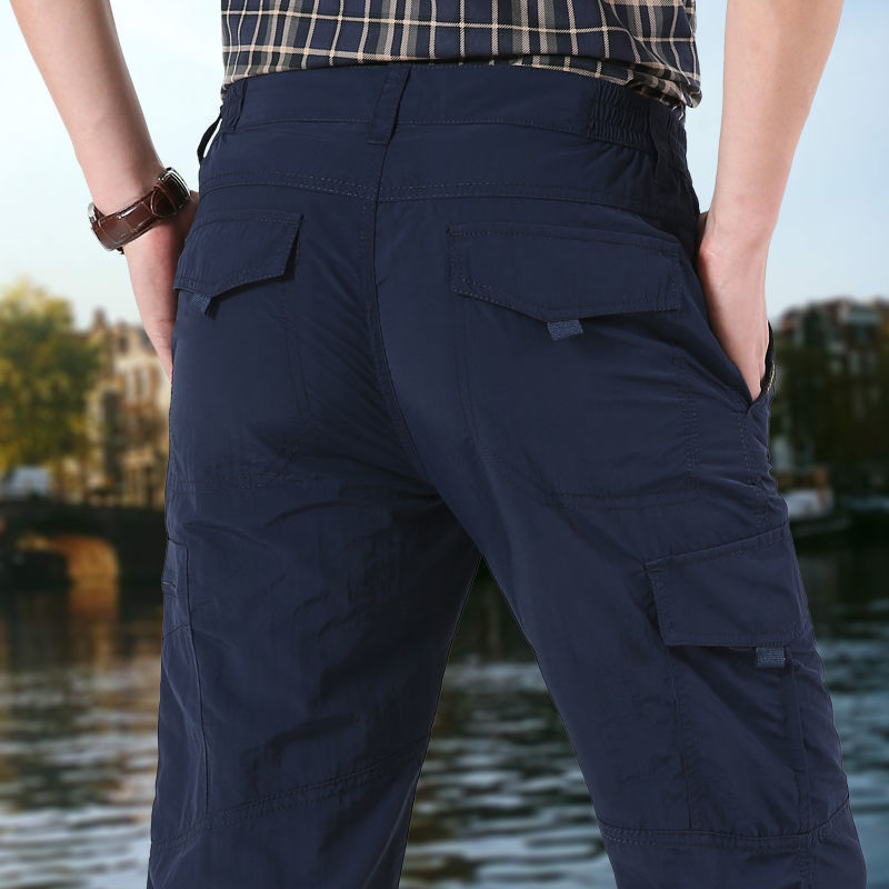 男性用アウトドアハイキングパンツ、夏用薄手マルチポケットオーバーオール、男性用ルーズアサルトパンツ、男性用ツーピースパンツ、取り外し可能なパンツ|undefined