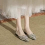 浅口春季尖头新款女单鞋