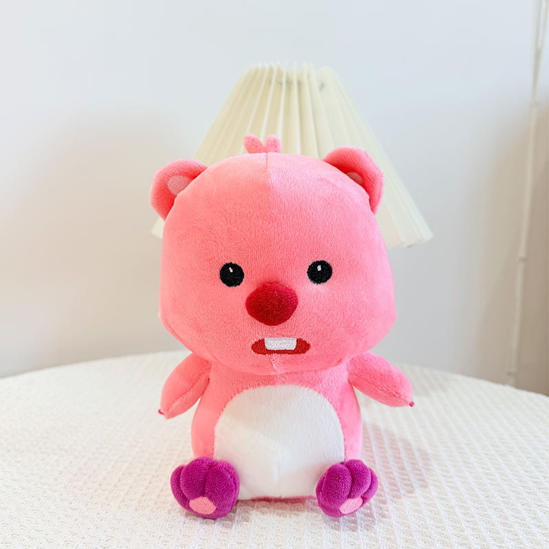 Loopy Doll Pink Beaver Doll Internet Popular Ruby Plush Toy Gift Doll Wholesale Wedding Throw