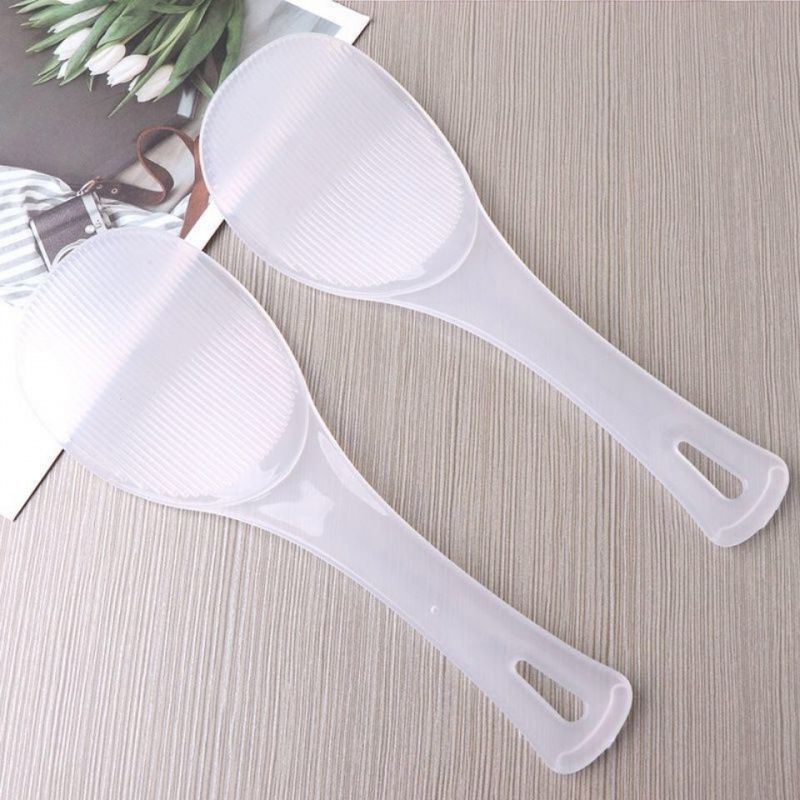 Thickened Non-Stick Plastic Rice Spoon for Rice Cooker, Kitchen Rice Serving Spoon, High Temperature Resistant, Semi-Transparent, Large Size Thickened Non-Stick Plastic Rice Spoon for Rice Cooker, Kitchen Rice Serving Spoon, High Temperature Resistant, Semi-Transparent, Large Size
