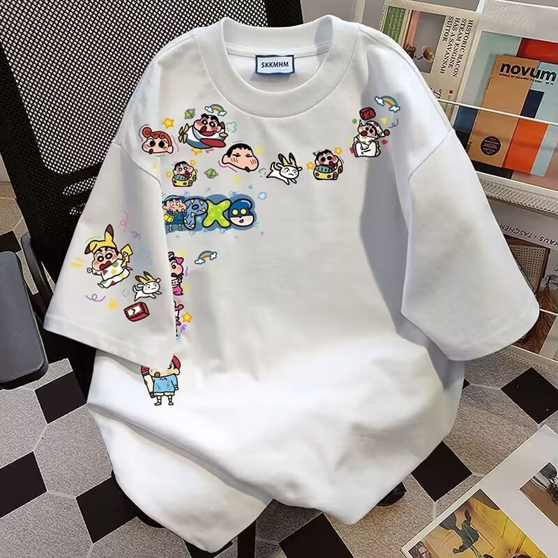 New American Retro Style Heavy Cotton Short-Sleeve T-Shirt with a Student Design, Trendy Ins-Style Niche Brand Short-Sleeve Top New American Retro Style Heavy Cotton Short-Sleeve T-Shirt with a Student Design, Trendy Ins-Style Niche Brand Short-Sleeve Top