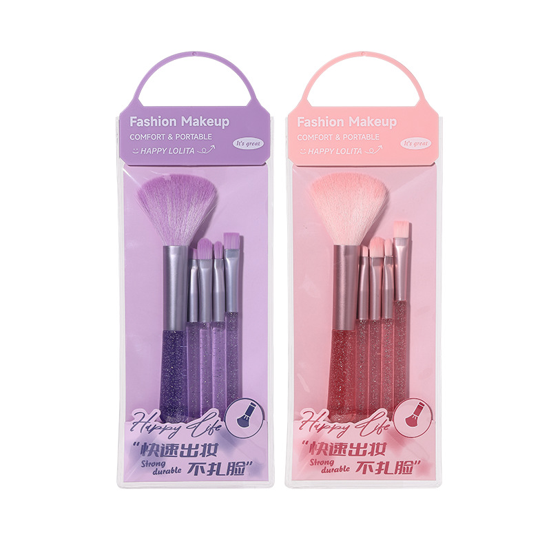 LMLTOP 5 conjuntos de cepillo portátil de tinta a granel cepillo de sombra de ojos cepillo labial herramienta de cepillo LLT34