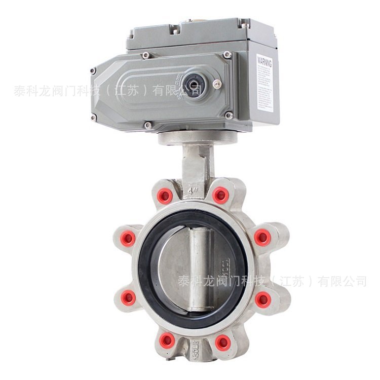 30电动不锈钢304凸耳式蝶阀