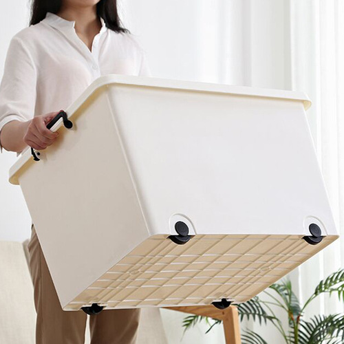 Extra large plastic storage box for clothes, covered storage box, thickened car bed bottom organizing box, extra large storage box