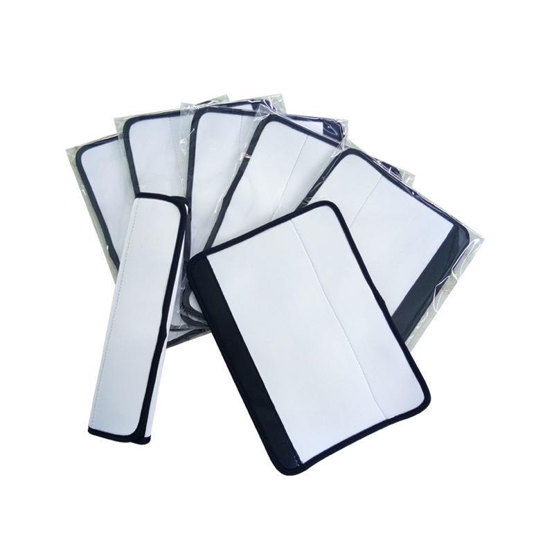 亚马逊潜水料白色DIY汽车安全带 印花魔术贴合SBR安全带 可印LOGO