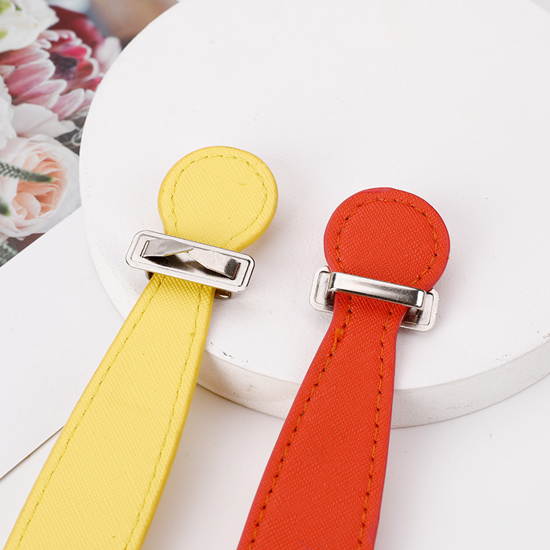 PU strap handbag with handle leather handle box bag pouch leather handle handbag with handle gift box with handle