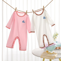 Mesh Ice Silk Summer Baby Bodysuit Breathable 0-12 Months Baby Hairy Climbing Suit Thin Air Conditioning Suit