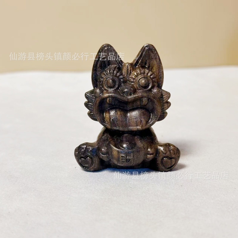 黄金白檀タイル猫霊獣工芸品観光名所ホット販売デスクトップ装飾品子猫かわいい文具ハンドピース|undefined