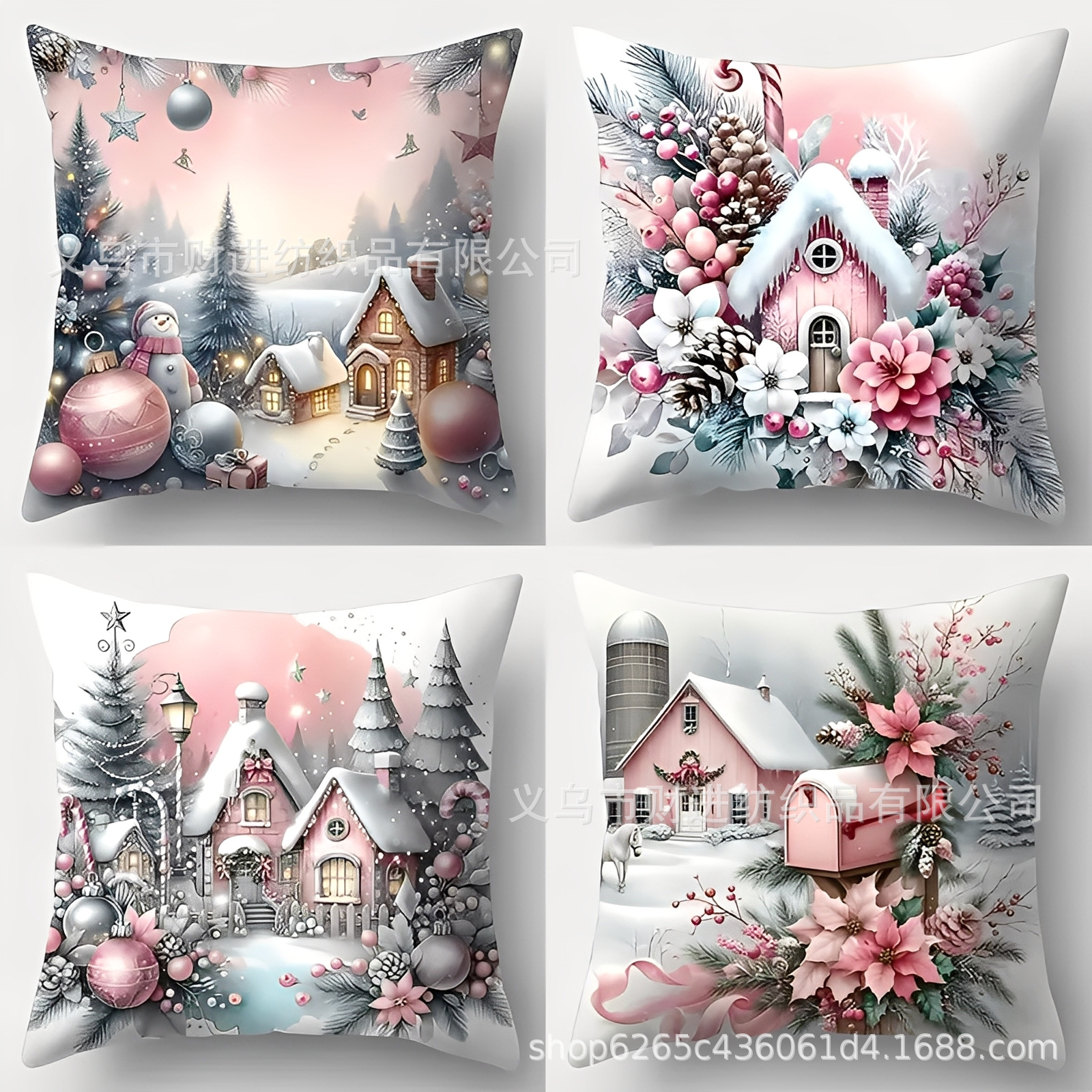 Transfronterizo Temu nueva combinación de Navidad abrazo funda de almohada Amazon casa sofá decoración cojín funda de almohada al por mayor image 14
