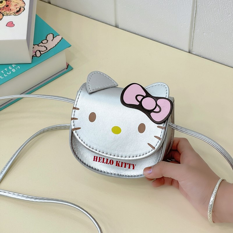 Children's Crossbody Bag New Style Cartoon Cute Cat Baby Coin Purse Stylish Parent-Child Crossbody Bag Earphone Lipstick Bag