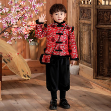 男寶寶拜年服兒童唐裝周歲禮服中國風古裝漢服男童冬裝男孩過年服