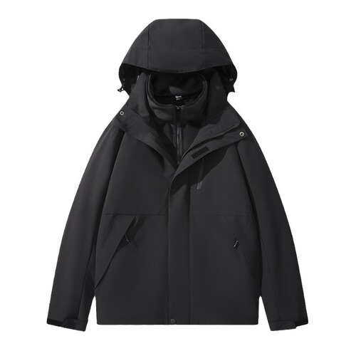 Three-in-one jacket jacket for men and women, outdoor hiking and Tibet windproof and waterproof group purchase wholesale printed logo