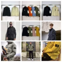 Рабочая куртка Stone Island Ghost Compass Badge, мужская и женская свободная повседневная рубашка для пар