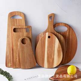 家用相思木点心面包板木质砧板宝宝辅食板家用切菜板寿司披萨托盘