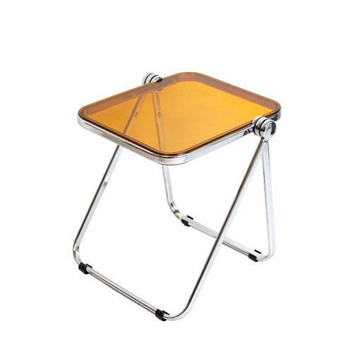 Home living room small coffee table sofa side table fashion transparent internet celebrity photo furniture foldable low table bedside table