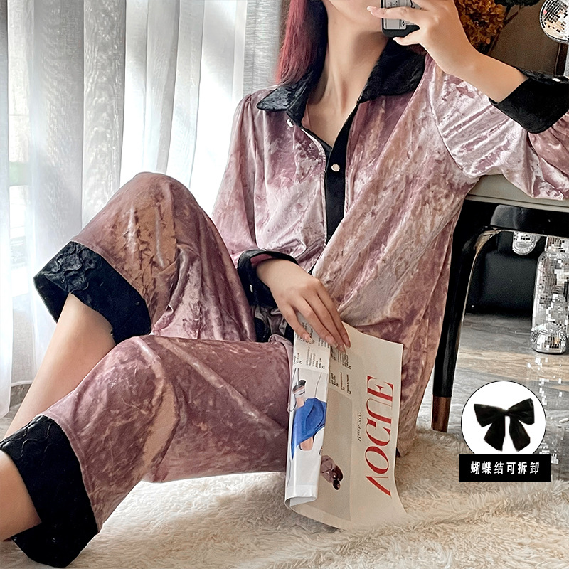 Demi-season velvet small pijama