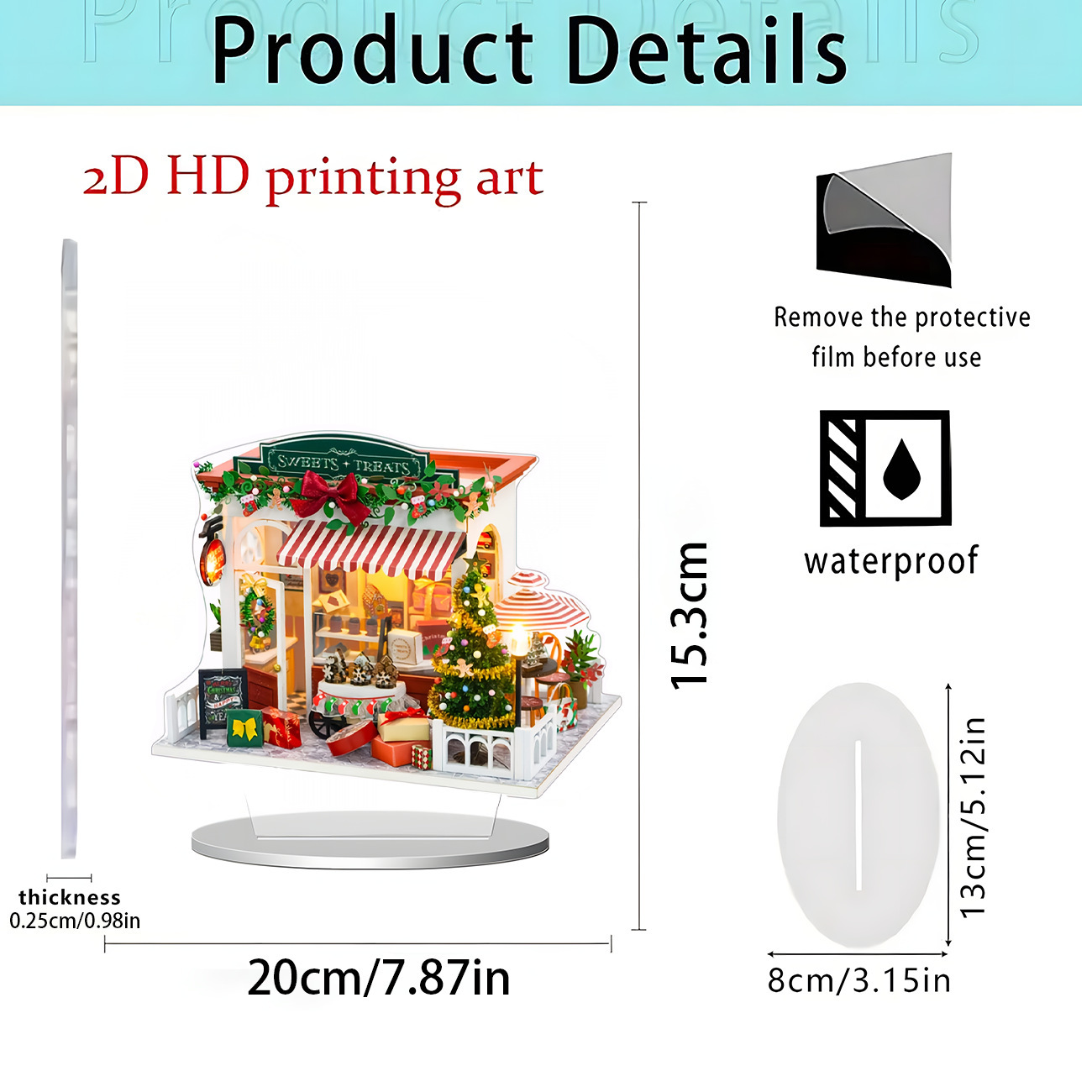2026 nuevos productos transfronterizos Navidad Hot Sale Festival creativo temporada atmósfera decoración artesanía acrílica 2D image 2