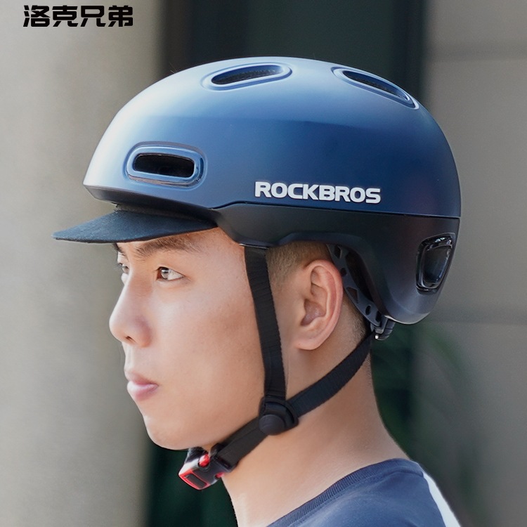 Rock Brothers Cycling Helmet Urban Leisure Bicycle Helmet Men's and Women's Driving Half Helmet Bicycle Helmet Accessories
