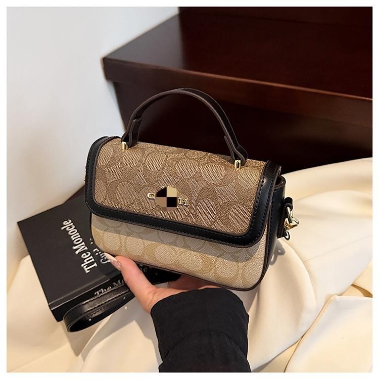 Bolsos de comercio exterior de alta gama, moda femenina, color en contraste, pequeños bolsos cuadrados, verano femenino, nuevos bolsos de mensajero, bolsos de hombro de todo fósforo impresos