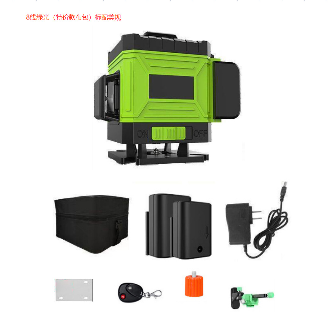 Baolai 12 líneas nivel verde montado en la pared de alta precisión luz fuerte 16 líneas láser infrarrojo al aire libre