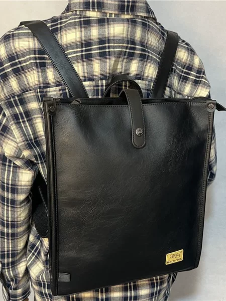 threebox Japanese and Korean Style Men's Backpack Campus Style Men's and Women's Simple Business Backpack Portable Student Schoolbag Computer Bag