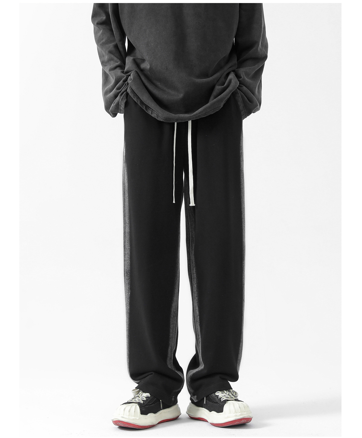 Pantalon de jogging homme décontracté coupe ample droite_voghion.com