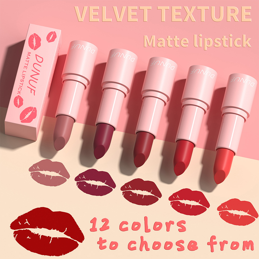 Check it out! Link Disclaimer - Exclusive for Foreign trade :DUNUF 12-color matte lipstick undefined